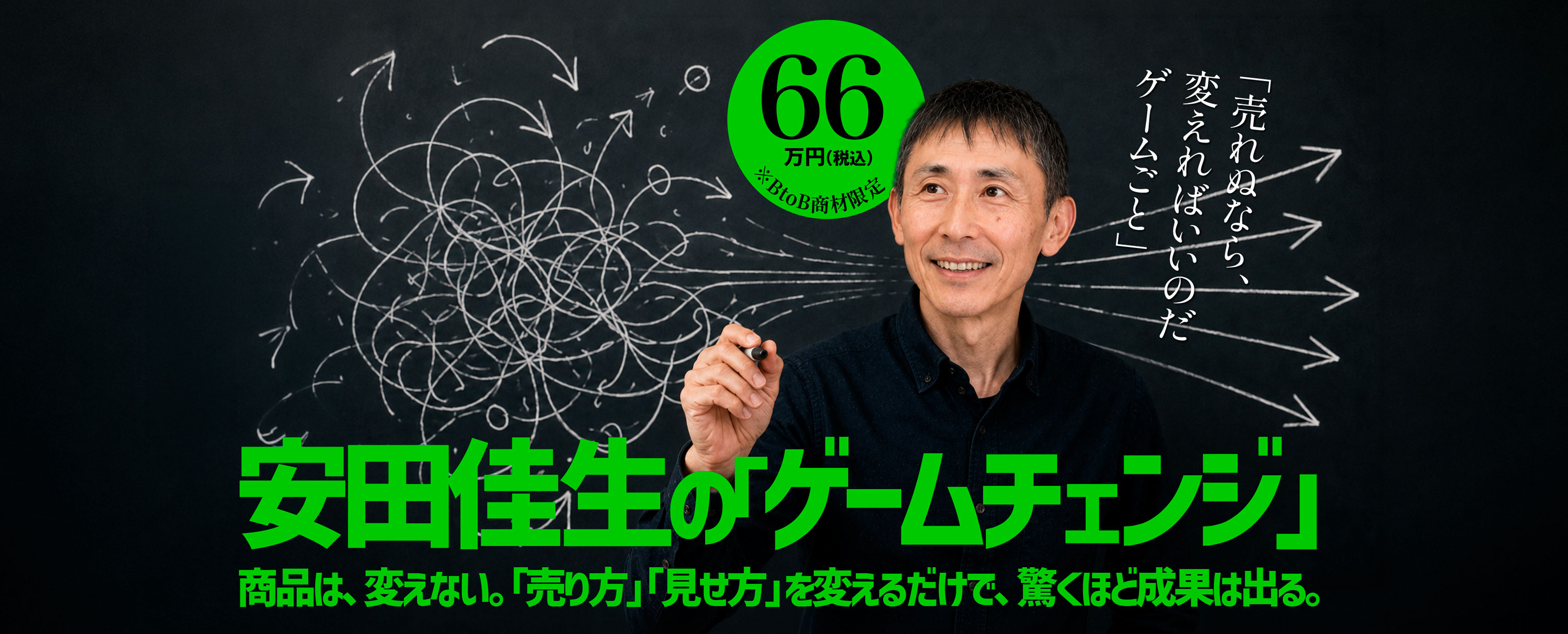 商品は、変えない。“売り方”を変えるだけで、成果は変わる。安田佳生の「ゲームチェンジ」